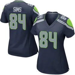 Steven Sims Seattle Seahawks Game Women's Team Color Jersey (Navy)