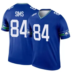 Steven Sims Seattle Seahawks Legend Men's Throwback Jersey (Royal)