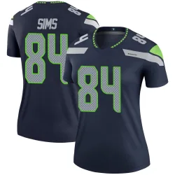 Steven Sims Seattle Seahawks Legend Women's Jersey (Navy)