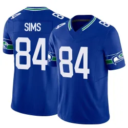Steven Sims Seattle Seahawks Limited Men's Throwback Vapor F.U.S.E. Jersey (Royal)