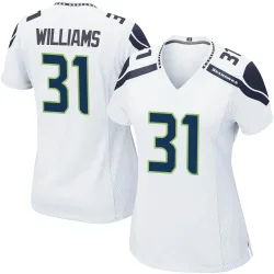 TaMerik Williams Seattle Seahawks Game Women's Jersey (White)