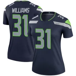 TaMerik Williams Seattle Seahawks Legend Women's Jersey (Navy)