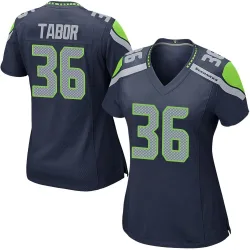 Teez Tabor Seattle Seahawks Game Women's Team Color Jersey (Navy)