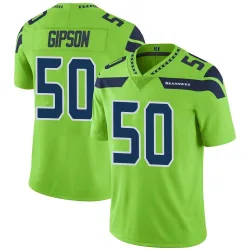 Trevis Gipson Seattle Seahawks Limited Men's Color Rush Neon Jersey (Green)