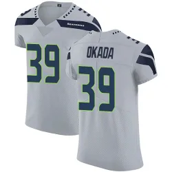 Ty Okada Seattle Seahawks Elite Men's Alternate Vapor Untouchable Jersey (Gray)