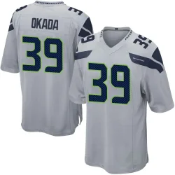Ty Okada Seattle Seahawks Game Men's Alternate Jersey (Gray)