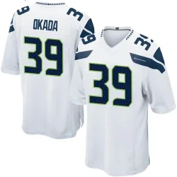 Ty Okada Seattle Seahawks Game Men's Jersey (White)