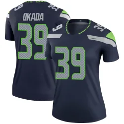 Ty Okada Seattle Seahawks Legend Women's Jersey (Navy)