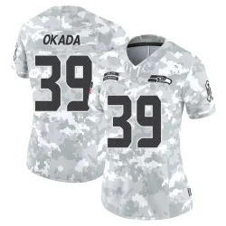 Ty Okada Seattle Seahawks Limited Women's 2024 Salute to Service Jersey (Arctic Camo)