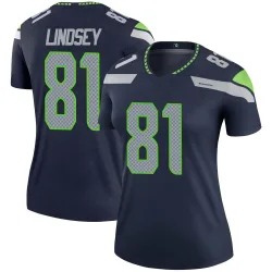 Tyjon Lindsey Seattle Seahawks Legend Women's Jersey (Navy)