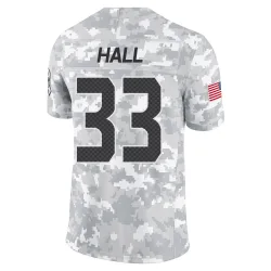 Tyler Hall Seattle Seahawks Limited Men's 2024 Salute to Service Jersey (Arctic Camo)