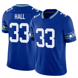 Tyler Hall Seattle Seahawks Limited Men's Throwback Vapor F.U.S.E. Jersey (Royal)