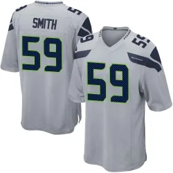 Tyreke Smith Seattle Seahawks Game Men's Alternate Jersey (Gray)