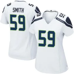 Tyreke Smith Seattle Seahawks Game Women's Jersey (White)