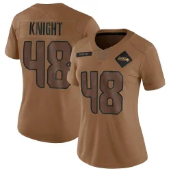 Tyrice Knight Seattle Seahawks Limited Women's 2023 Salute To Service Jersey (Brown)
