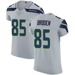 Tyrone Broden Seattle Seahawks Elite Men's Alternate Vapor Untouchable Jersey (Gray)