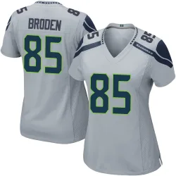 Tyrone Broden Seattle Seahawks Game Women's Alternate Jersey (Gray)