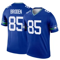 Tyrone Broden Seattle Seahawks Legend Men's Throwback Jersey (Royal)