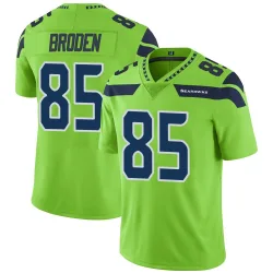 Tyrone Broden Seattle Seahawks Limited Men's Color Rush Neon Jersey (Green)