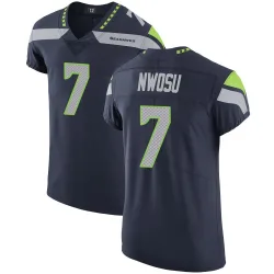Uchenna Nwosu Seattle Seahawks Elite Men's Team Color Vapor Untouchable Jersey (Navy)