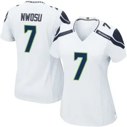 Uchenna Nwosu Seattle Seahawks Game Women's Jersey (White)