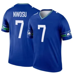 Uchenna Nwosu Seattle Seahawks Legend Men's Throwback Jersey (Royal)