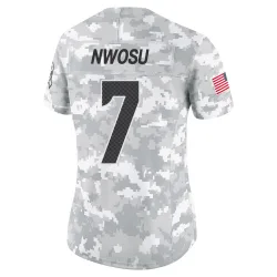 Uchenna Nwosu Seattle Seahawks Limited Women's 2024 Salute to Service Jersey (Arctic Camo)