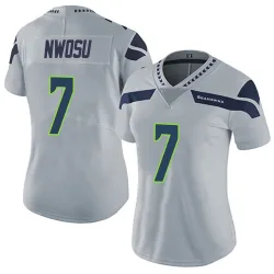 Uchenna Nwosu Seattle Seahawks Limited Women's Alternate Vapor Untouchable Jersey (Gray)