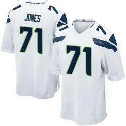 Walter Jones Seattle Seahawks Game Men's Jersey (White)