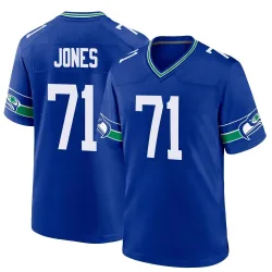 Walter Jones Seattle Seahawks Game Men's Throwback Jersey (Royal)