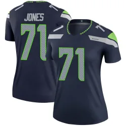 Walter Jones Seattle Seahawks Legend Women's Jersey (Navy)