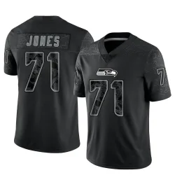 Walter Jones Seattle Seahawks Limited Youth Reflective Jersey (Black)