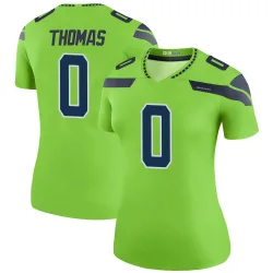 Wy'Kevious Thomas Seattle Seahawks Legend Women's Color Rush Neon Jersey (Green)