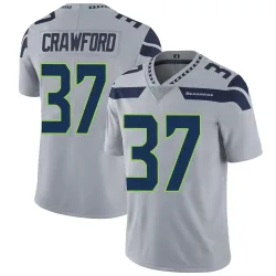 Xavier Crawford Seattle Seahawks Limited Men's Alternate Vapor Untouchable Jersey (Gray)