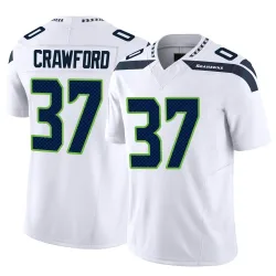 Xavier Crawford Seattle Seahawks Limited Men's Vapor F.U.S.E. Jersey (White)