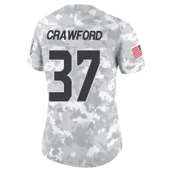 Xavier Crawford Seattle Seahawks Limited Women's 2024 Salute to Service Jersey (Arctic Camo)