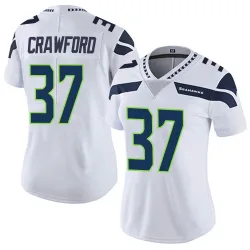 Xavier Crawford Seattle Seahawks Limited Women's Vapor Untouchable Jersey (White)