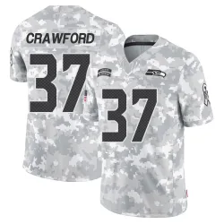 Xavier Crawford Seattle Seahawks Limited Youth 2024 Salute to Service Jersey (Arctic Camo)