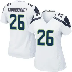Zach Charbonnet Seattle Seahawks Game Women's Jersey (White)