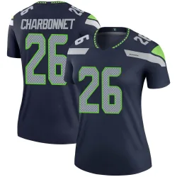 Zach Charbonnet Seattle Seahawks Legend Women's Jersey (Navy)