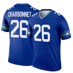 Zach Charbonnet Seattle Seahawks Legend Youth Throwback Jersey (Royal)