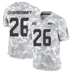 Zach Charbonnet Seattle Seahawks Limited Men's 2024 Salute to Service Jersey (Arctic Camo)