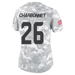 Zach Charbonnet Seattle Seahawks Limited Women's 2024 Salute to Service Jersey (Arctic Camo)