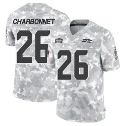 Zach Charbonnet Seattle Seahawks Limited Youth 2024 Salute to Service Jersey (Arctic Camo)