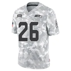 Zach Charbonnet Seattle Seahawks Limited Youth 2024 Salute to Service Jersey (Arctic Camo)