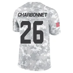 Zach Charbonnet Seattle Seahawks Limited Youth 2024 Salute to Service Jersey (Arctic Camo)
